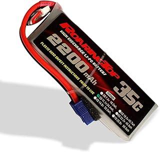 RoaringTop LiPo Battery Pack 35C 2200mAh 3S 11.1V with EC3 Plug for RC Car Boat Truck Heli Airplane
