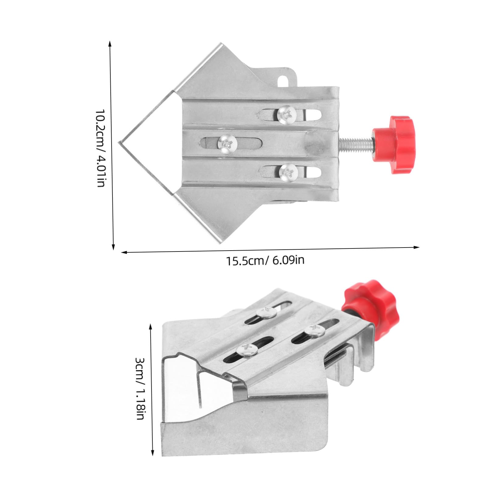 SOLUSTRE 2pcs Right Angle Clamp Right Angle Clip Corner-clamp for Woodworking Right Angle Woodworking Clip Fixture Woodworking Corner Clamps Right Angle Fixed Clip Silver Stainless Steel