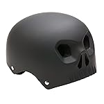 Mongoose Street Hardshell Skull Youth Bike Helmet, Matte Black