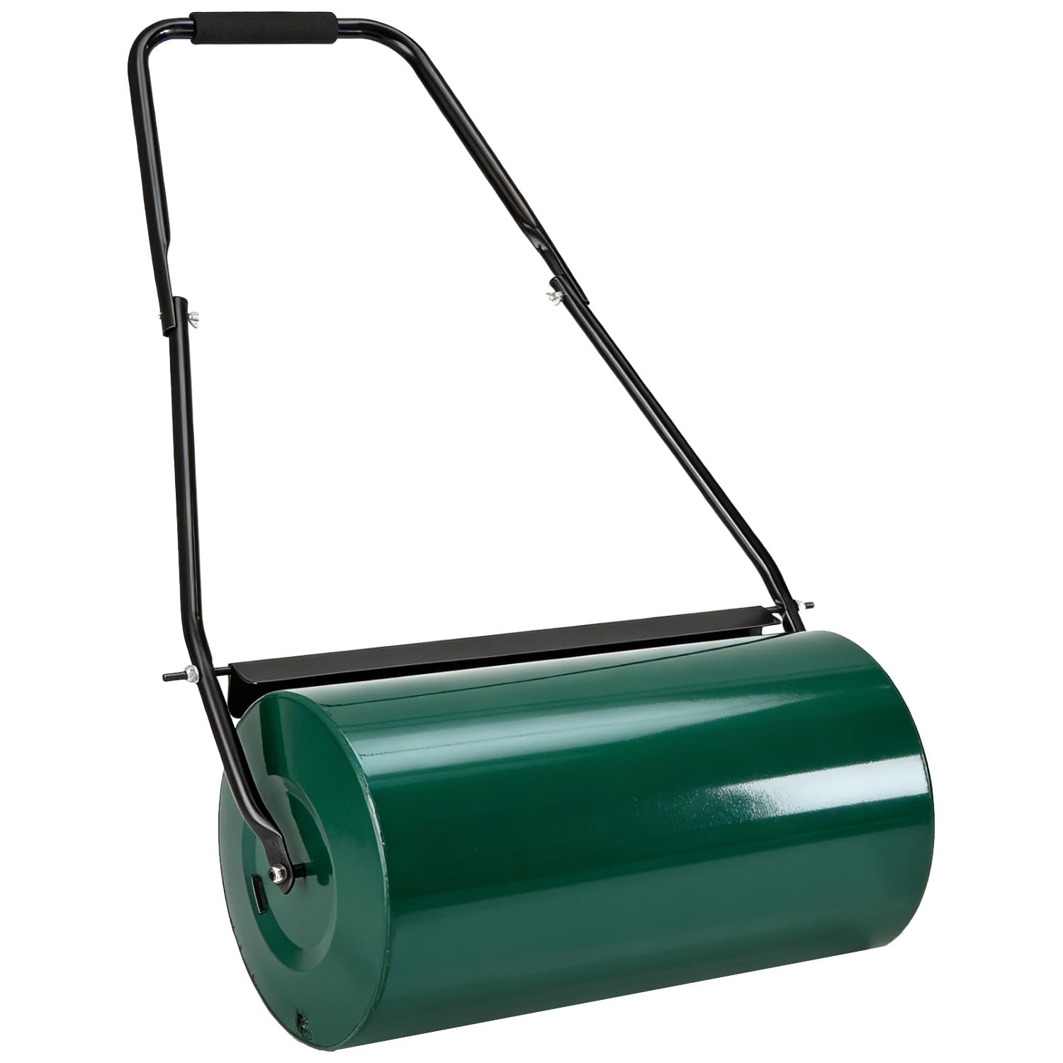 Juskys Rodillo de césped jardín Fritz con Deflector de Suciedad - Rodillo Manual rellenable de Agua/Arena - 48 l / 60 kg - Rodillo de jardín de 60 cm - Rodillo para césped y Campo