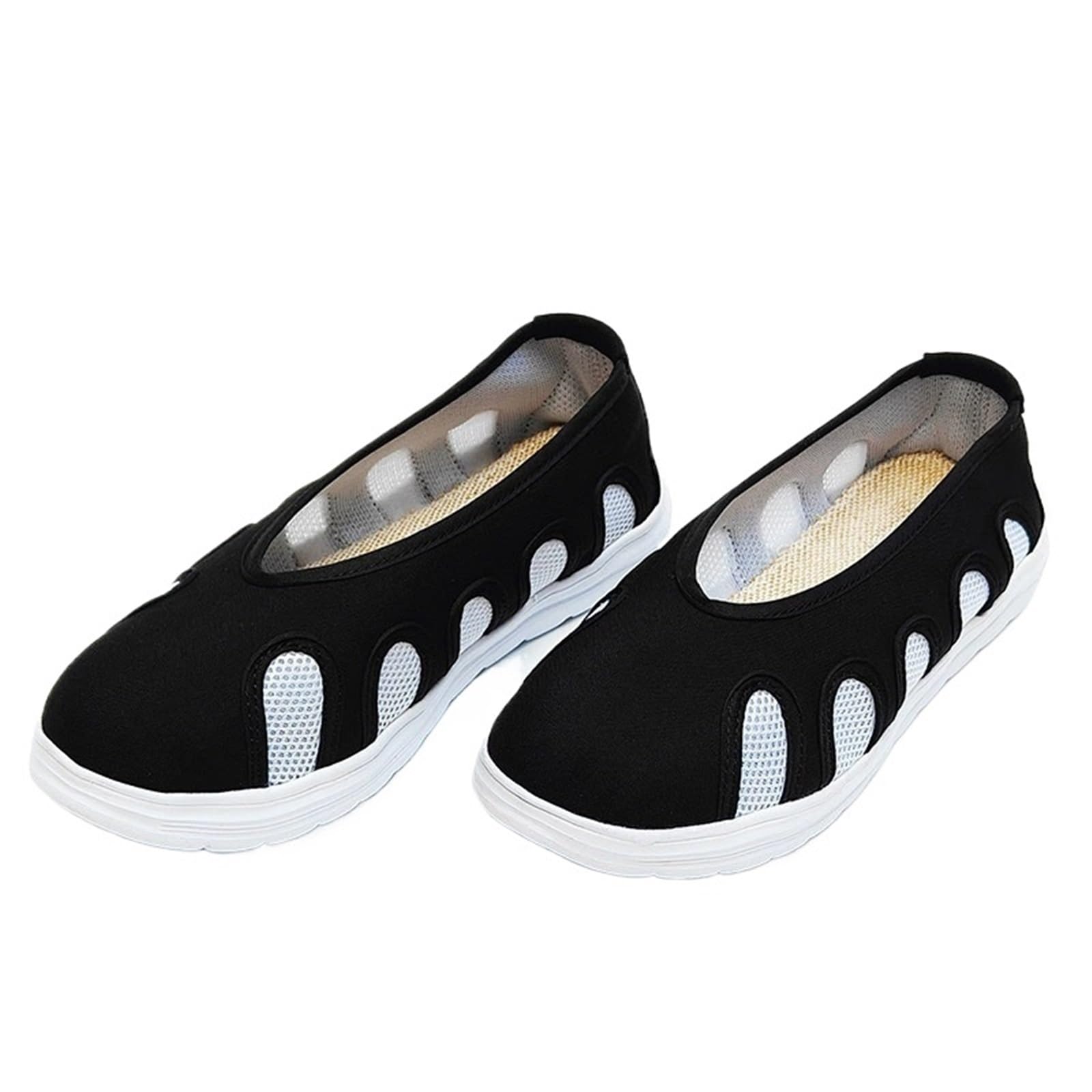 Scarpe da Kung Fu Tai Chi Tradizionale Manuale Tessuto di Cotone Traspirante Sportivo
