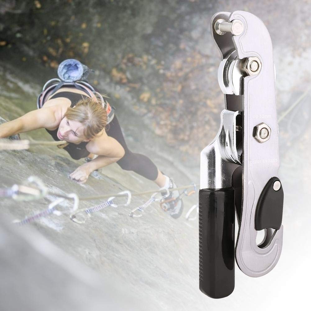 Keenso Dispositivo de Descenso descendente EN 12275, Dispositivo de Control Manual antipánico para Exteriores para Escalada en Roca Protección Auxiliar anticaída descendente