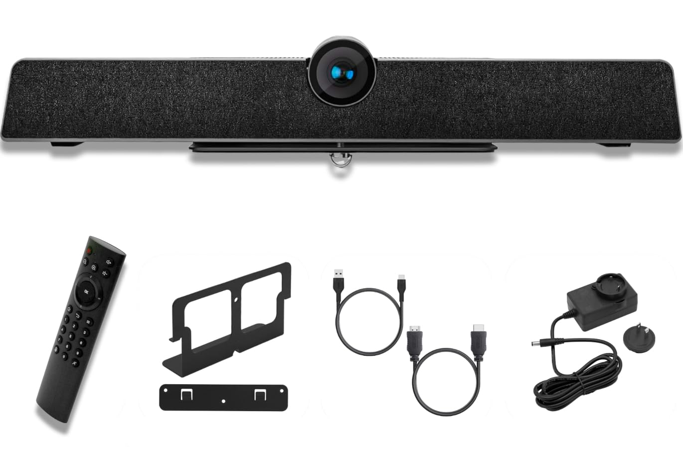 Pyle 4K Conference Room Camera System 120° FOV with 5X Zoom, AI Auto Framing, Wide-Angle Lens, Echo Cancellation, 8m Mic Pickup Conferencing System for Home Offices, Zoom, Skype, Microsoft Teams, USB