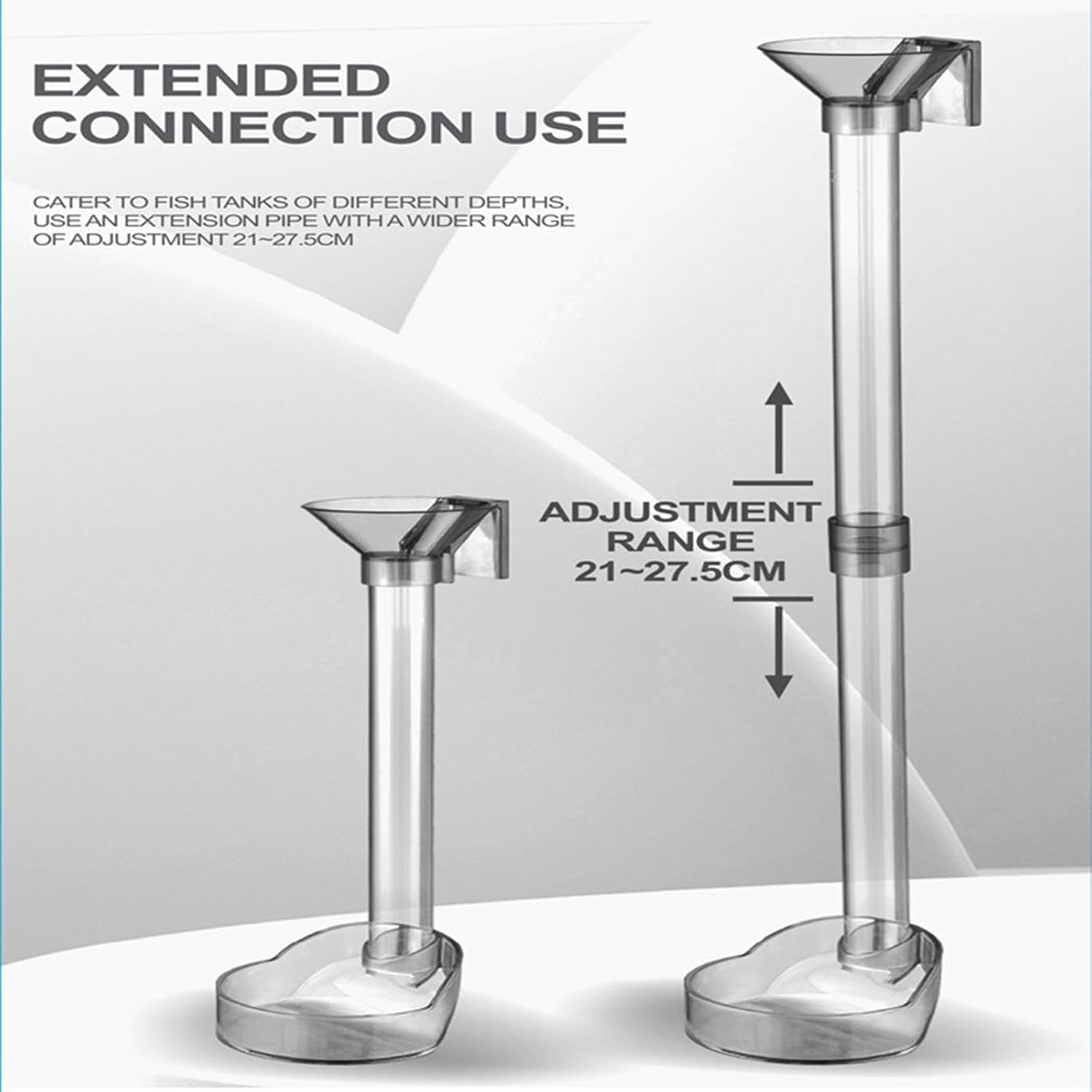 Jainsons Pet Products Aquarium Feeding Tube Set BL-846 | Adjustable Height Feeder with Funnel, Floating Feeding Ring & Accessories | Precise Fish & Shrimp Feeding Tool for Clean Tanks 4