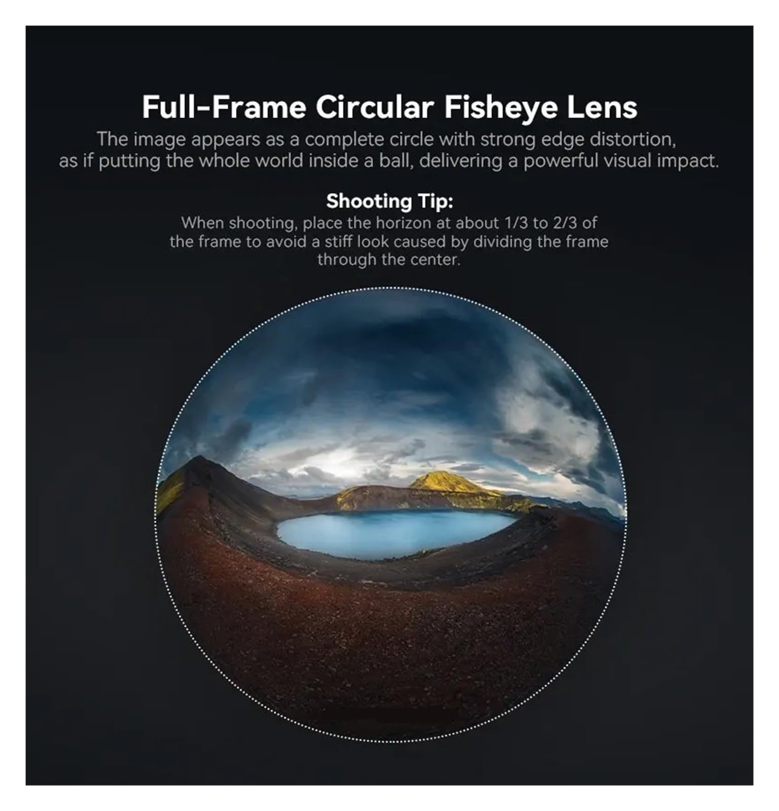 Obiettivo Fisheye full frame F2.8 da 6 mm, compatibile con Sony E