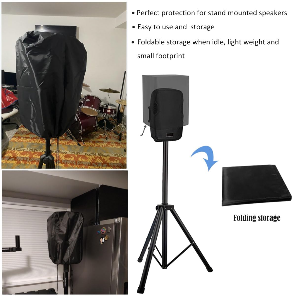 Housses De Protection Pour Haut-parleurs Résistantes Aux Intempéries - Sacs En Tissu Oxford Pour Les événements Weather DJ Patio Outdoor