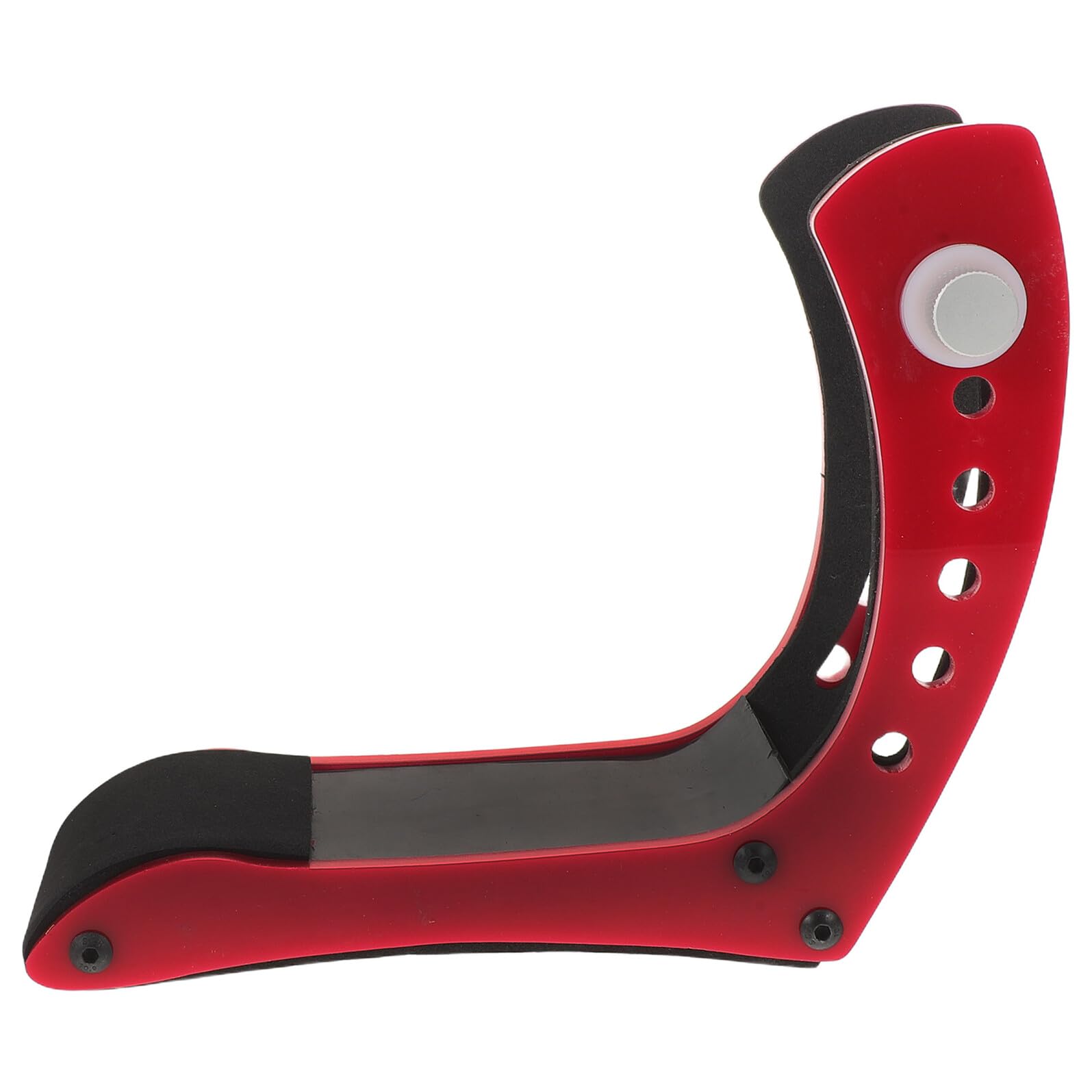SUPVOX Supporto Regolabile per Gambe Chitarra Elettrica con Imbottitura in Spugna Rossa, Poggia Chitarra Ergonomico per Musicisti Professionisti, Stabile e Portatile per Prove e Concerti