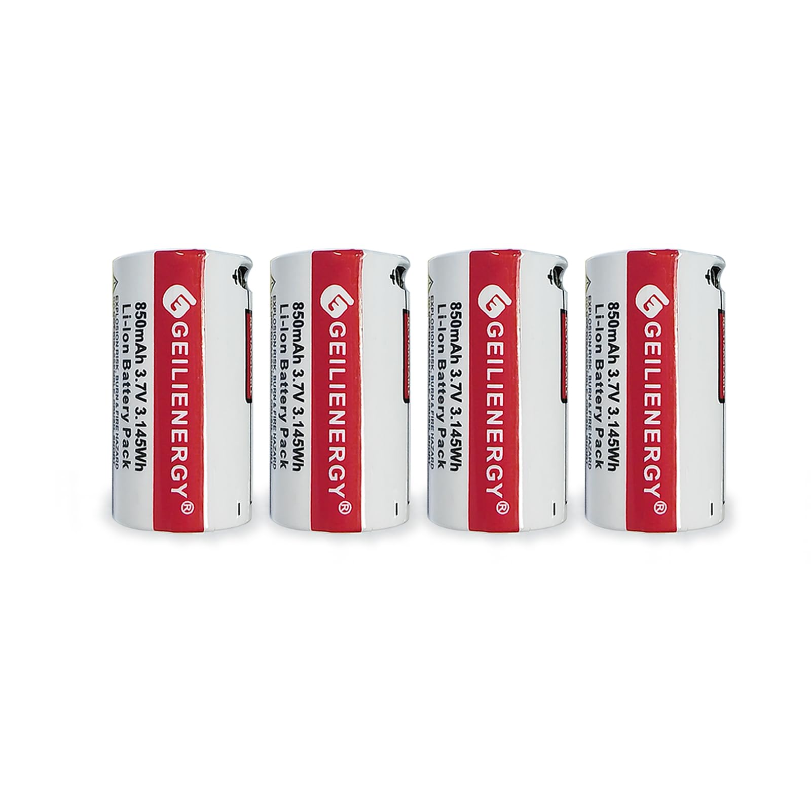 XUNTU 3.7V 850mAh Rechargeable Li-ion Battery Compatible for Streamlight SL-B9 (4 Count)