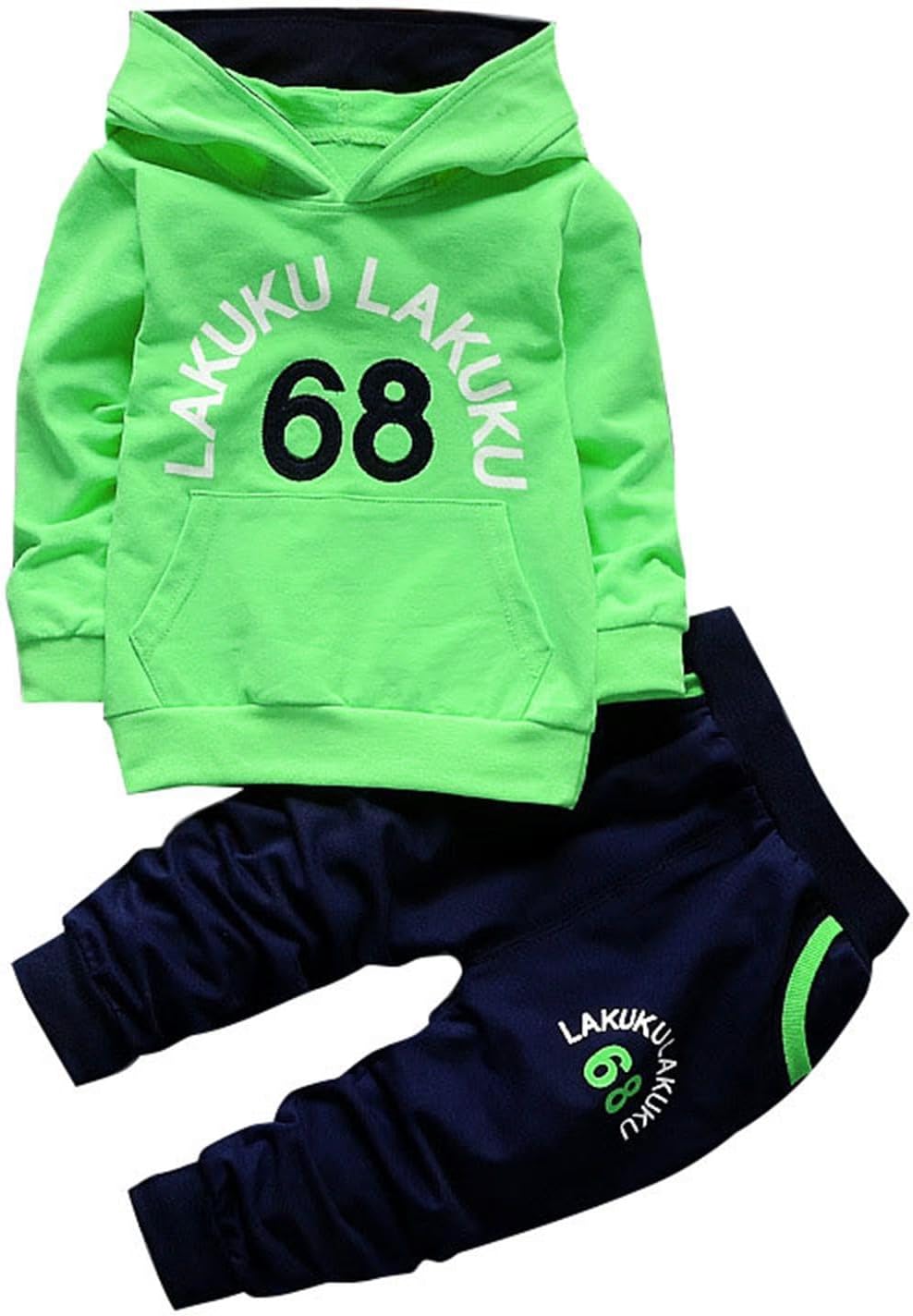 Kids Girls Hooded Sweatshirt Sweatpants Set 2 Piece Trendy Hoodie Travel Fall Toddler Sweatsuit Sets Casual 2025 Cozy