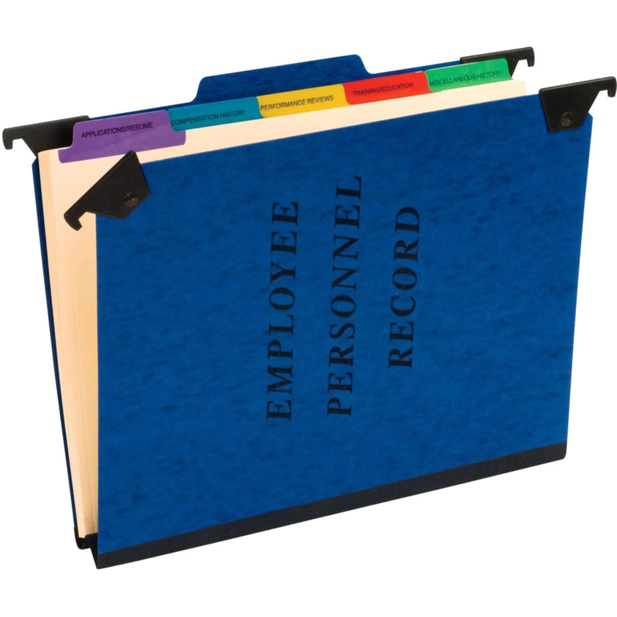 Pendaflex ser-2-bl Hanging Personnel Folders, 1/3 Cut, top Tab, Letter, blu