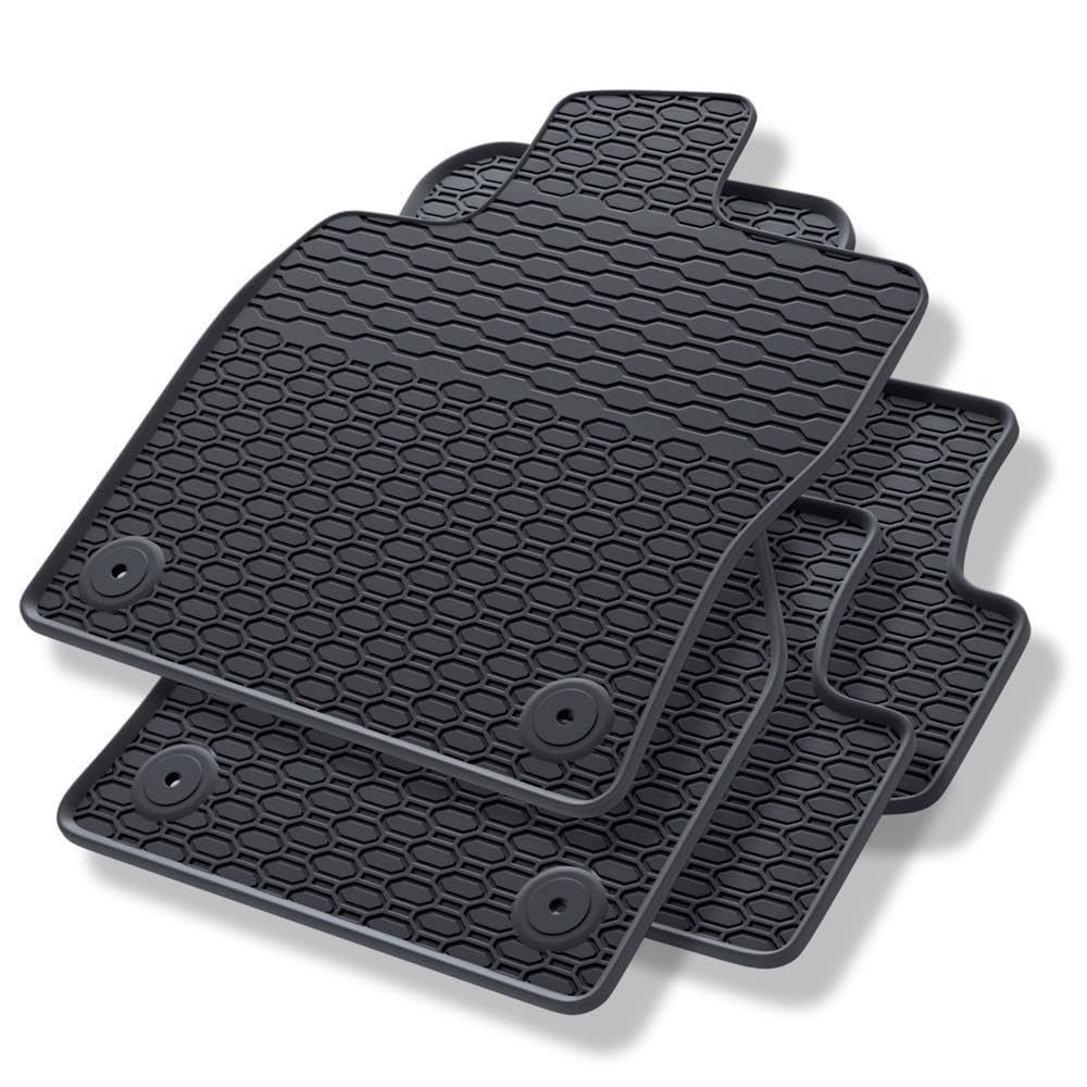 Mossa Tappetini gomma adatti per VW T-Roc I SUV (2017-2025) 4 pz. nero