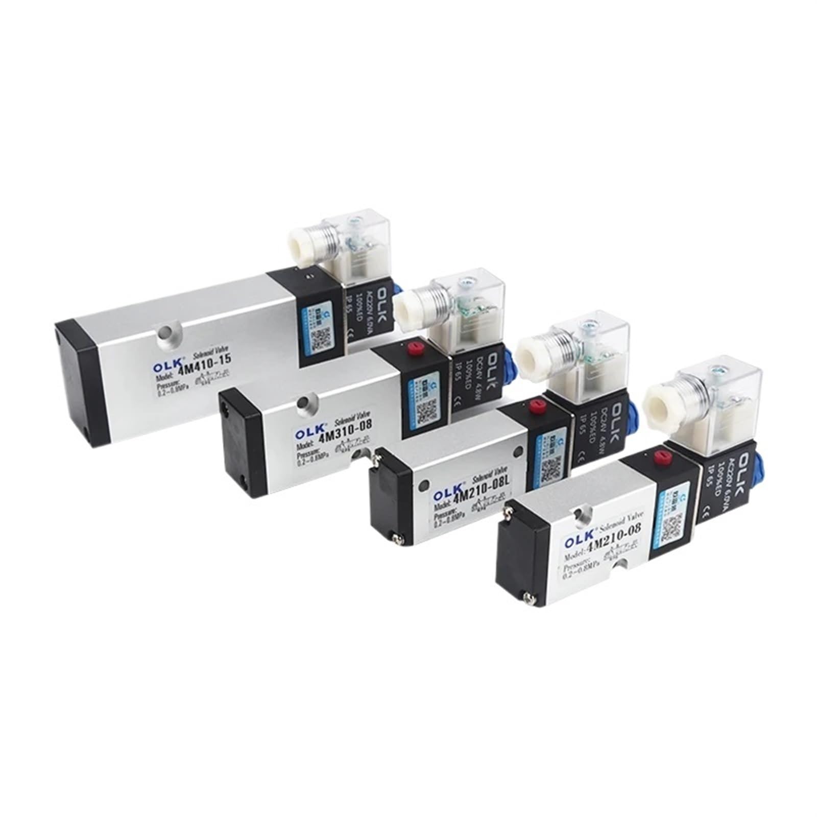 Électrovanne pneumatique 4M210-08 1/4 avec bobine interchangeable 12V 24V