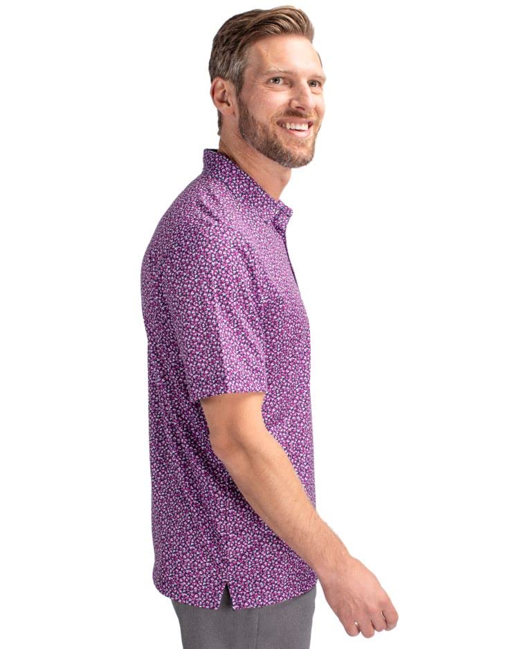 Cutter & Buck Pike Magnolia Print Stretch Men's Polo4