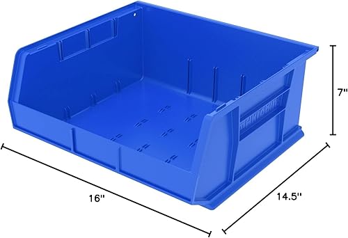 Miniatura 2 de Akro-Mils Contenedores 30250B, irrompibles/impermeables, 16 pulgadas x 14-1/2 pulgadas x 7 pulgadas, azul
