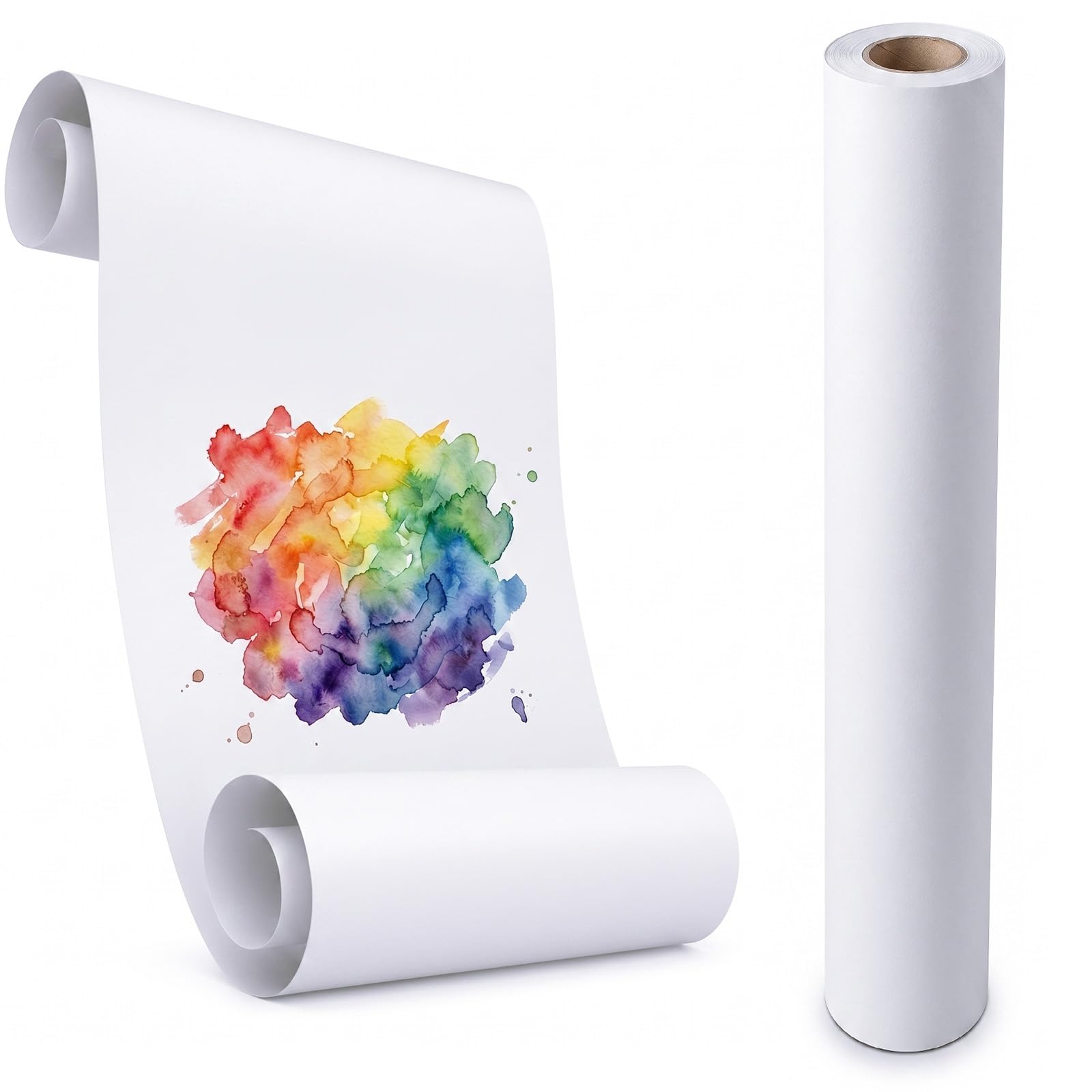 Limiebllu 30cm×15m White Drawing Paper Roll, 70g Sketch Painting Paper