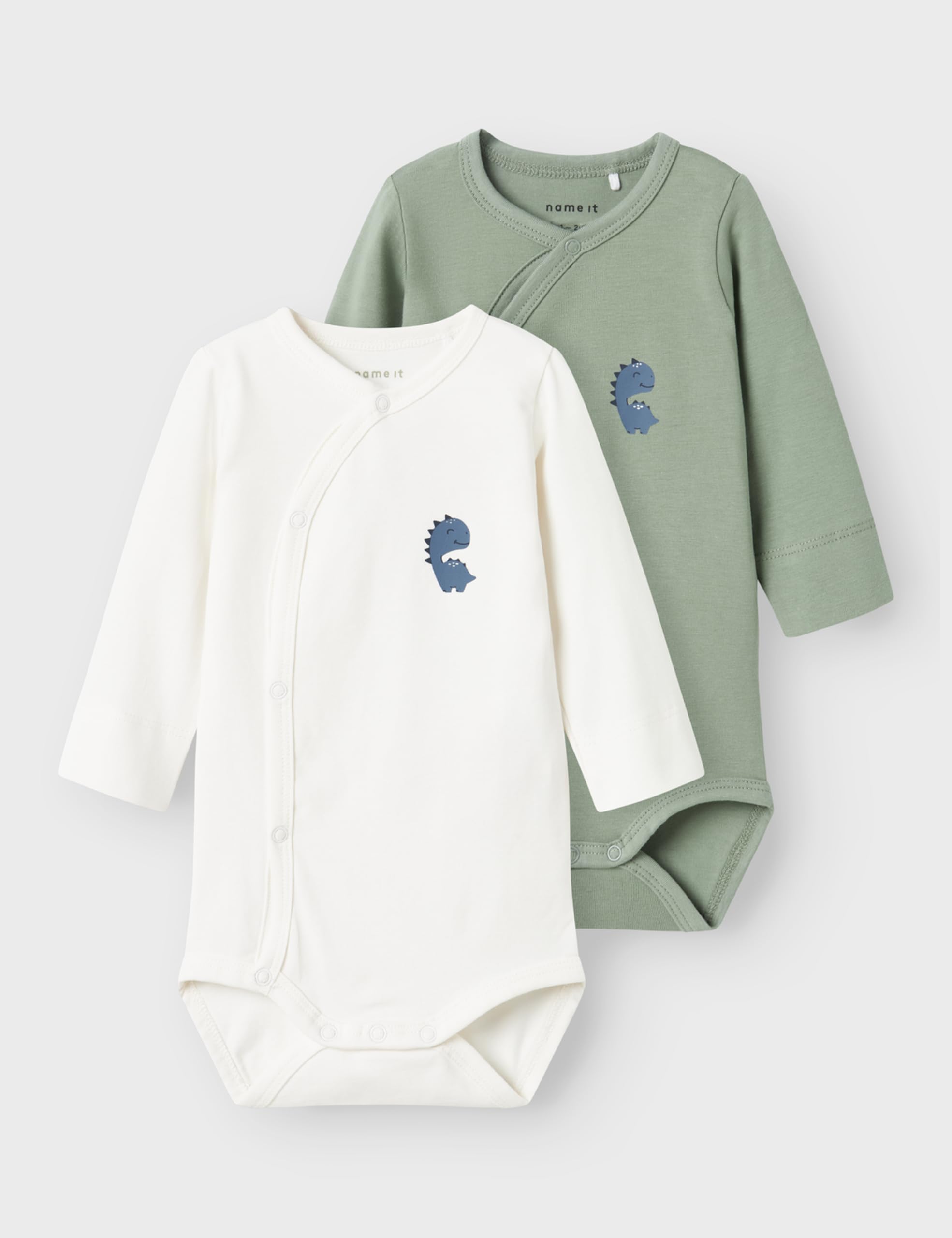 Męskie body Nbmnedrick 2P Ls Wrap Body, Lily Pad, numeric_86 (2 sztuki), Lily Pad, numeric_86
