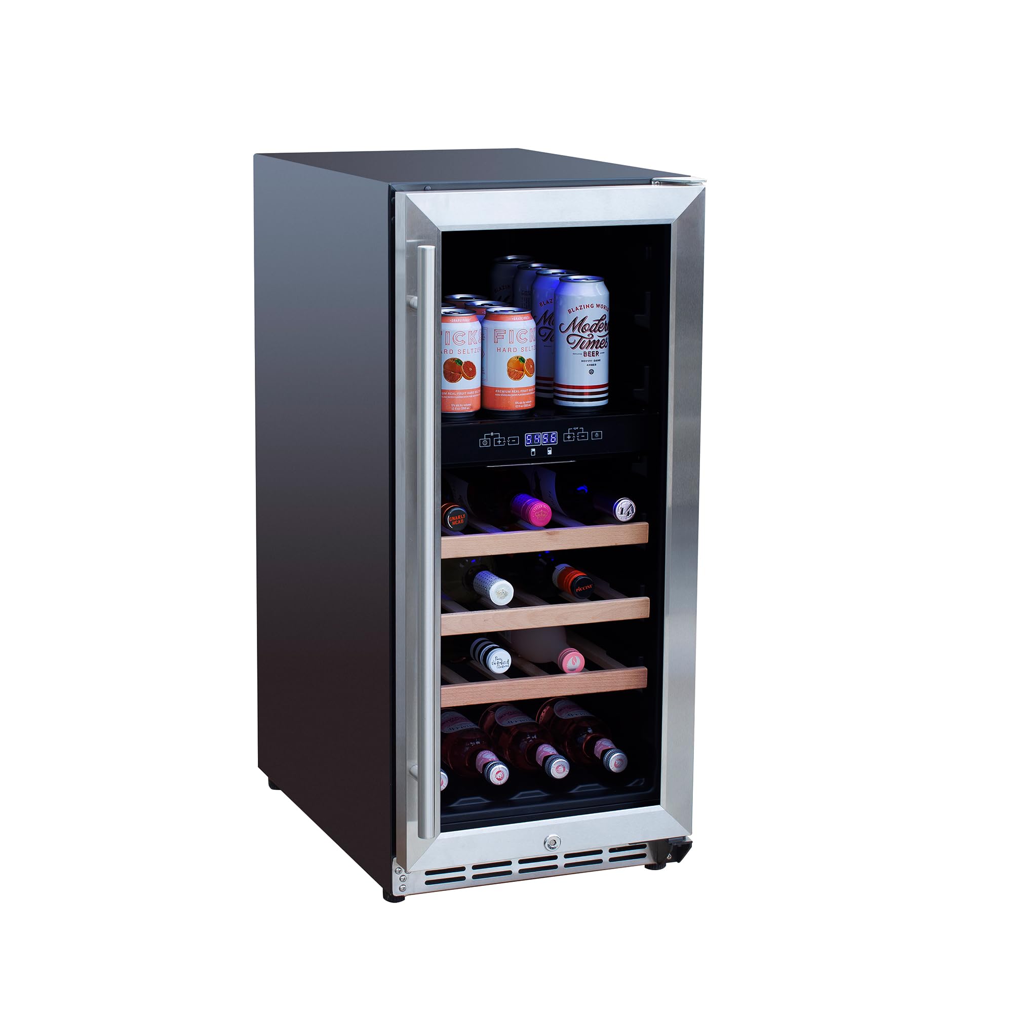 TrueFlame TF-RFR-15WD 2.9 cu ft Wine Cooler Stainless Steel
