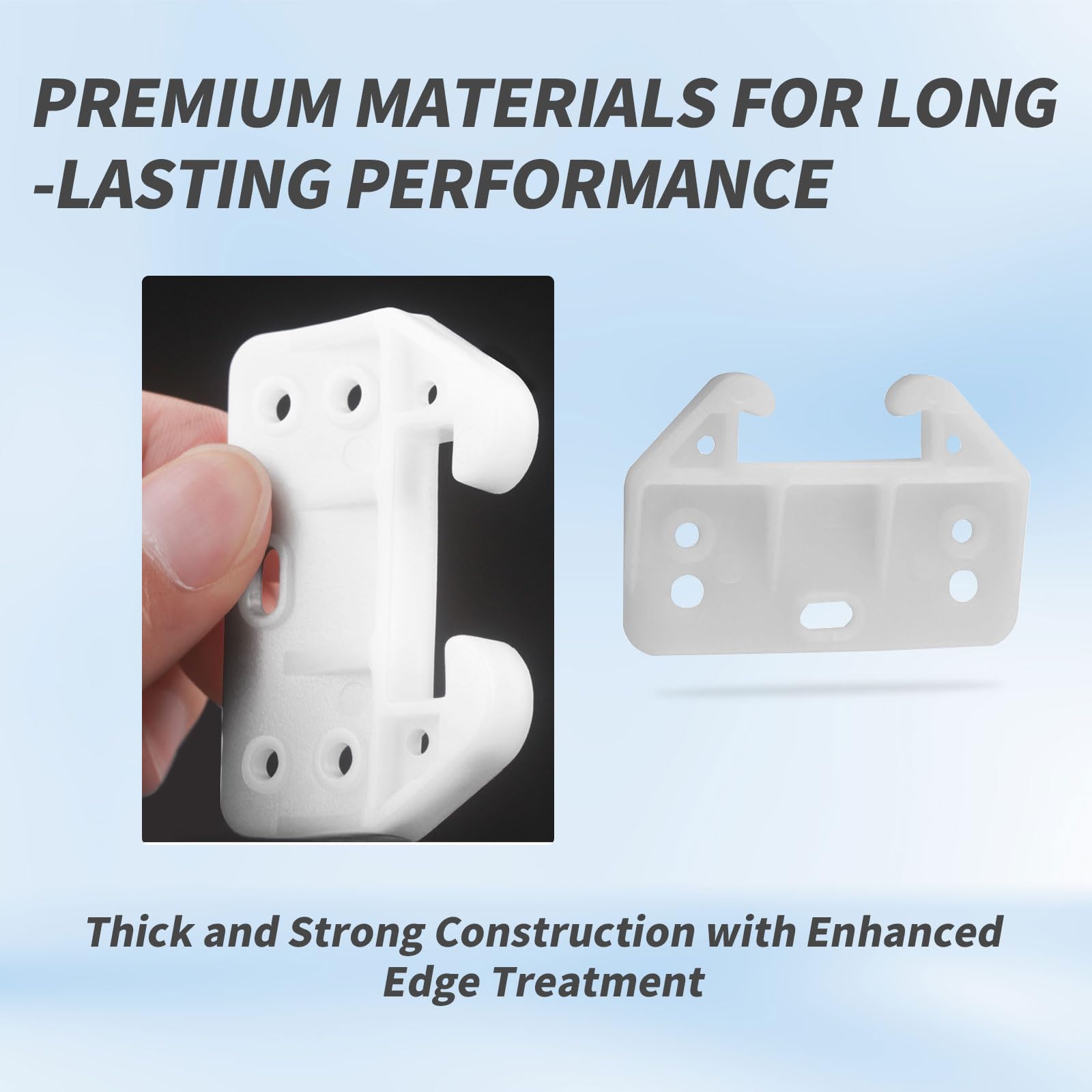 12 PCS Plastic Drawer Guides Center Mount Dresser Drawer Guide Brackets Replacement Slides for Cabinet and Dresser Bottom Glides