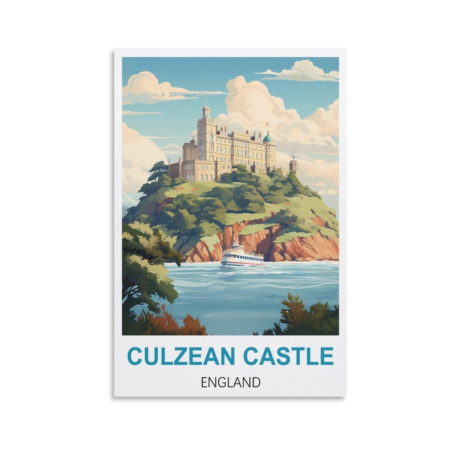 Metal Tin Sign Plaque Poster Culzean Castle Englands Funny Bar Tin Signs Warning Metal Signs Vintage Man Cave Wall Decor 30x30cm