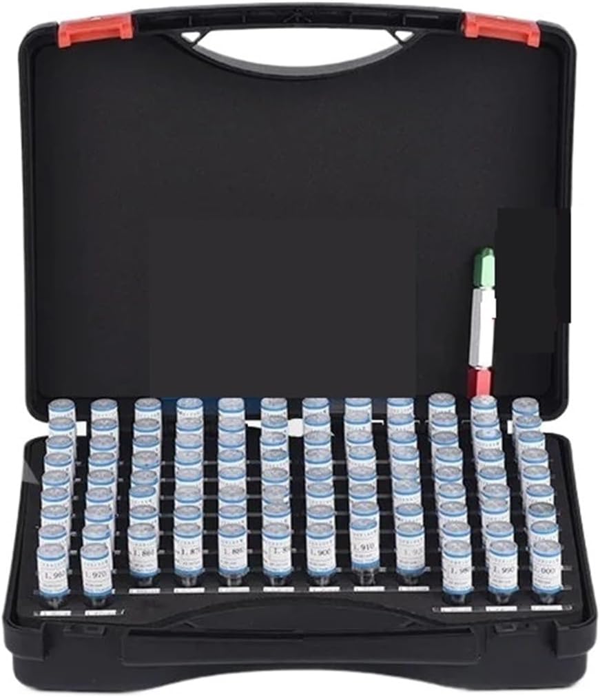 Pin Gage 0.1~1.00mm Precision Steel Pin Gauge 0.1~1.00 Step 0.01mm Smooth Plug Gauge Hole Gauge Set pin Measuring Tool, 91pcs