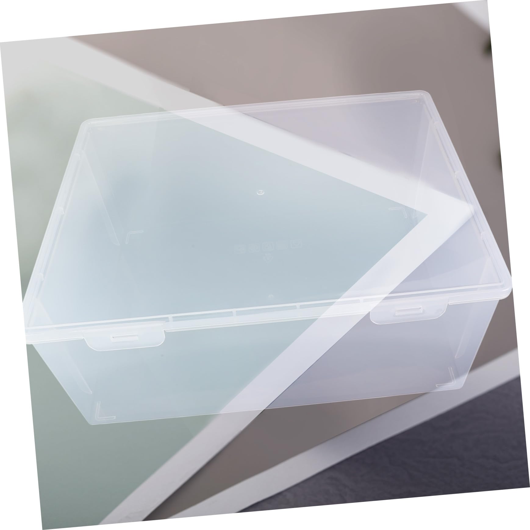 Transparente Kunststoff Aktenaufbewahrungsbox A4 mit Verschluss für Büro