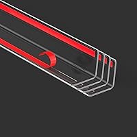 Vista 11 de Protector de esquina de pared transparente, 2 protectores de esquina autoadhesivos para paredes, 1.57 pulgadas de ancho x 35.4 pulgadas de largo