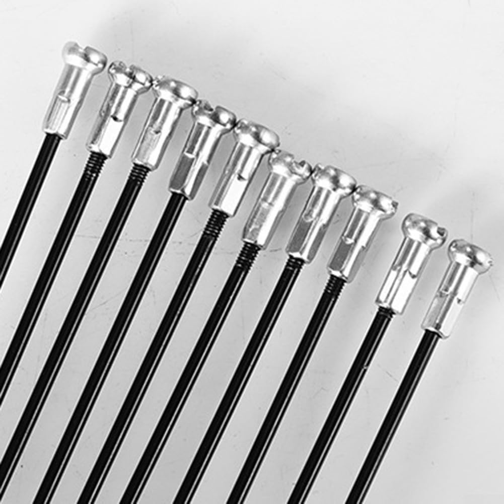 Lot De 24 Rayons Et écrous Pour Vélo - Acier Haute Résistance, Tailles 255mm à 291mm