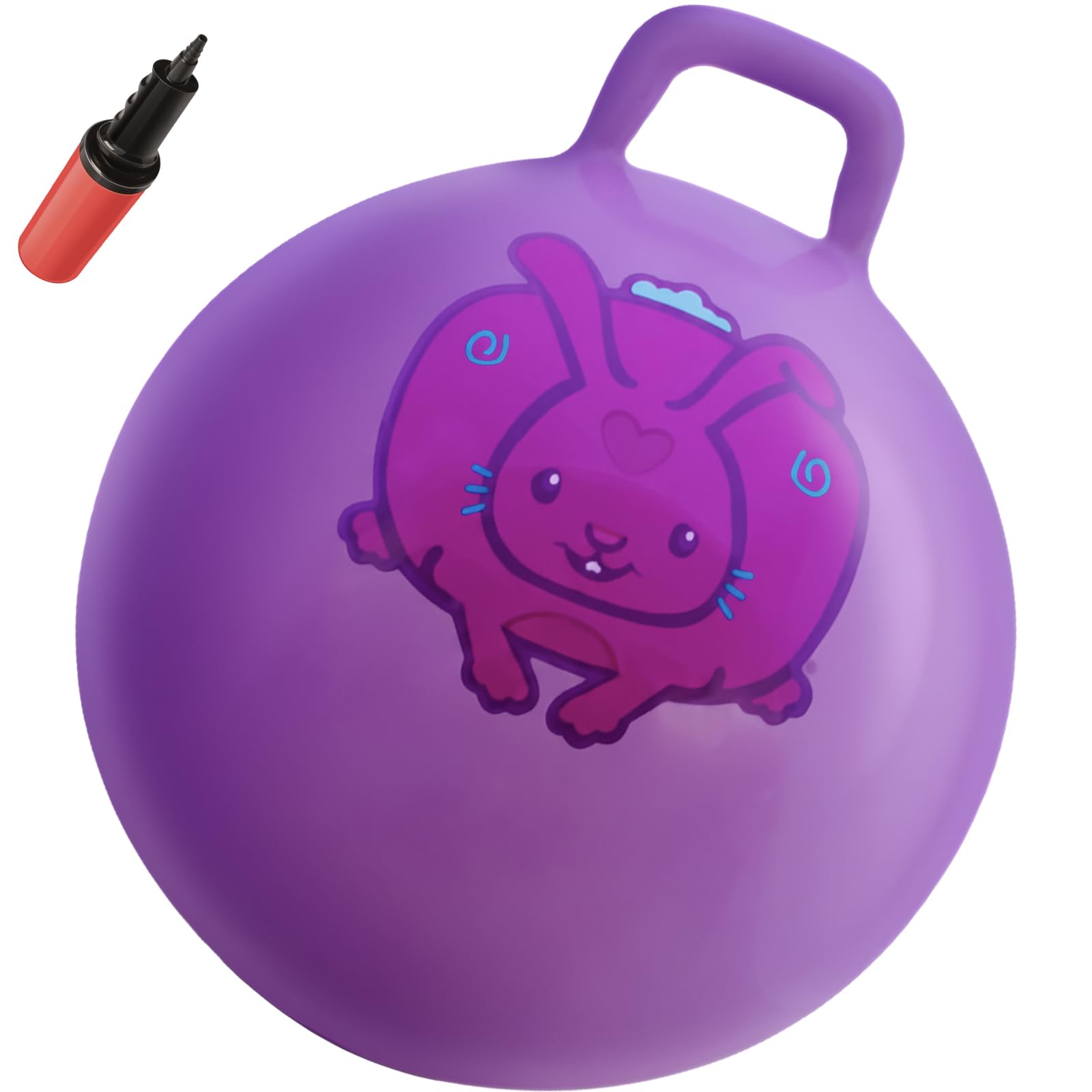 WALIKI Hop Ball for Boys and Girls Ages 3-6 | 18” Jumping Ball for School Sports Day & Birthday Parties | Outdoor Game Toy Purple