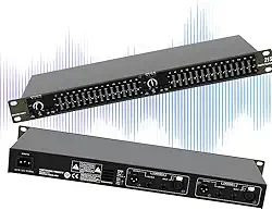 Equalizador Gráfico Estéreo de 15 Bandas, Equalizador de Áudio 15 Bandas, Equalizador Digital para Sistema e Áudio Estéreo Doméstico, Áudio Doméstico, Equalizador Profissional de Dj de Canal Duplo