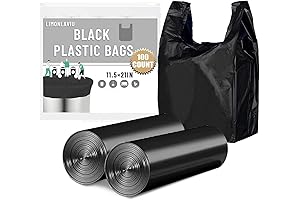 LimonLaviu Plastic Bags Black 100 Pack: Perfect For Small Businesses