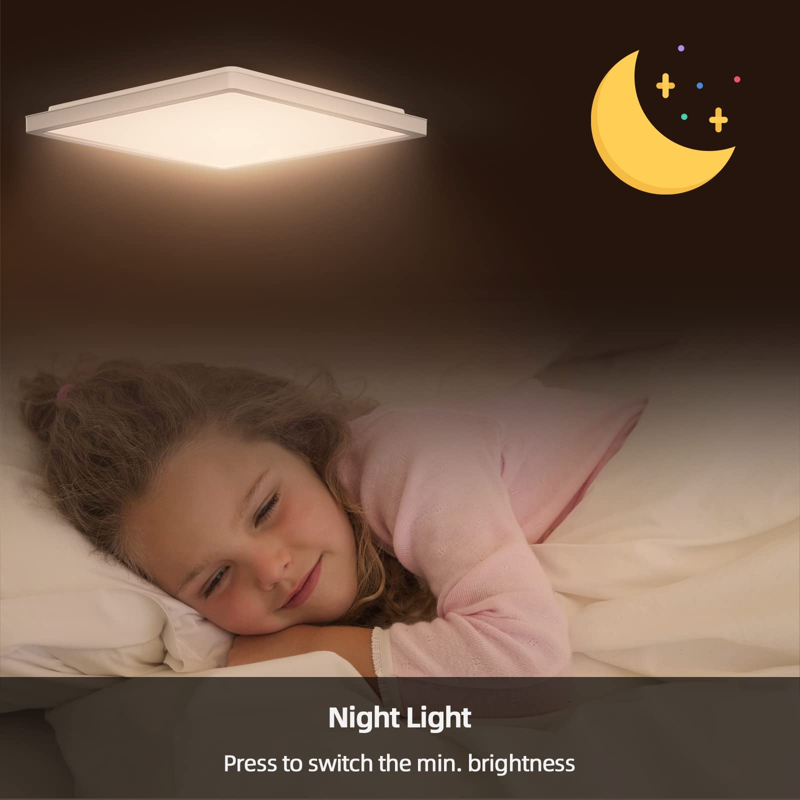 Matane Plafoniera LED Intelligente 24W RGB - Dimmerabile Con APP E Alexa - 3000K-6500K - Bianca 28cm - Per Camerette E Soggiorno