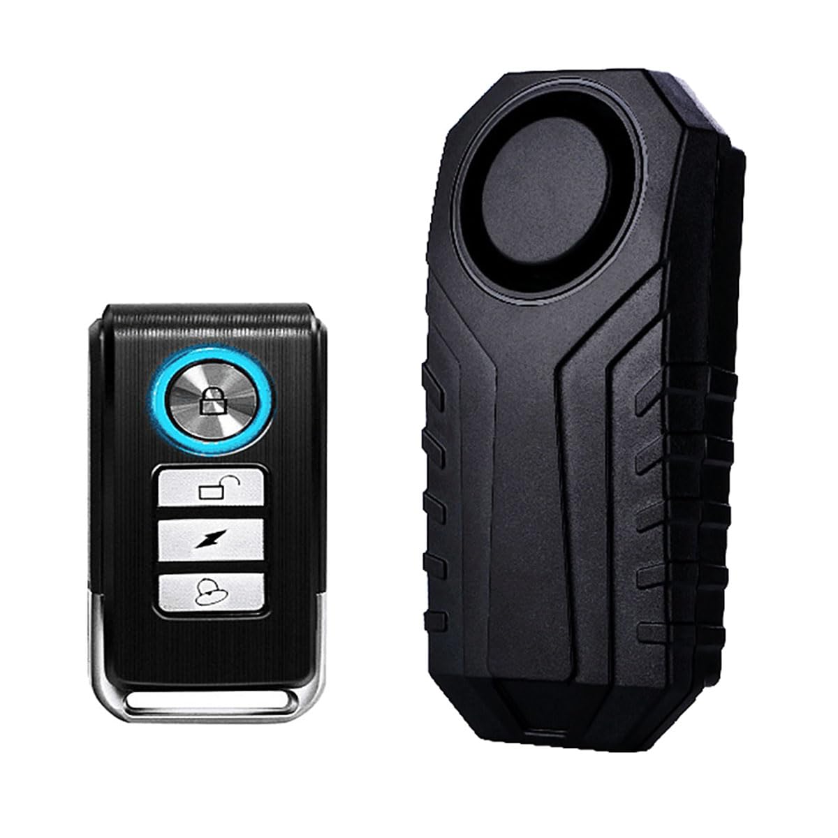 Alarma de bicicleta inalámbrica, resistente al agua y al polvo, 113 dB, alarma de seguridad para bicicletas, motocicletas, coches, scooters, vehÃculos, puertas y ventanas.