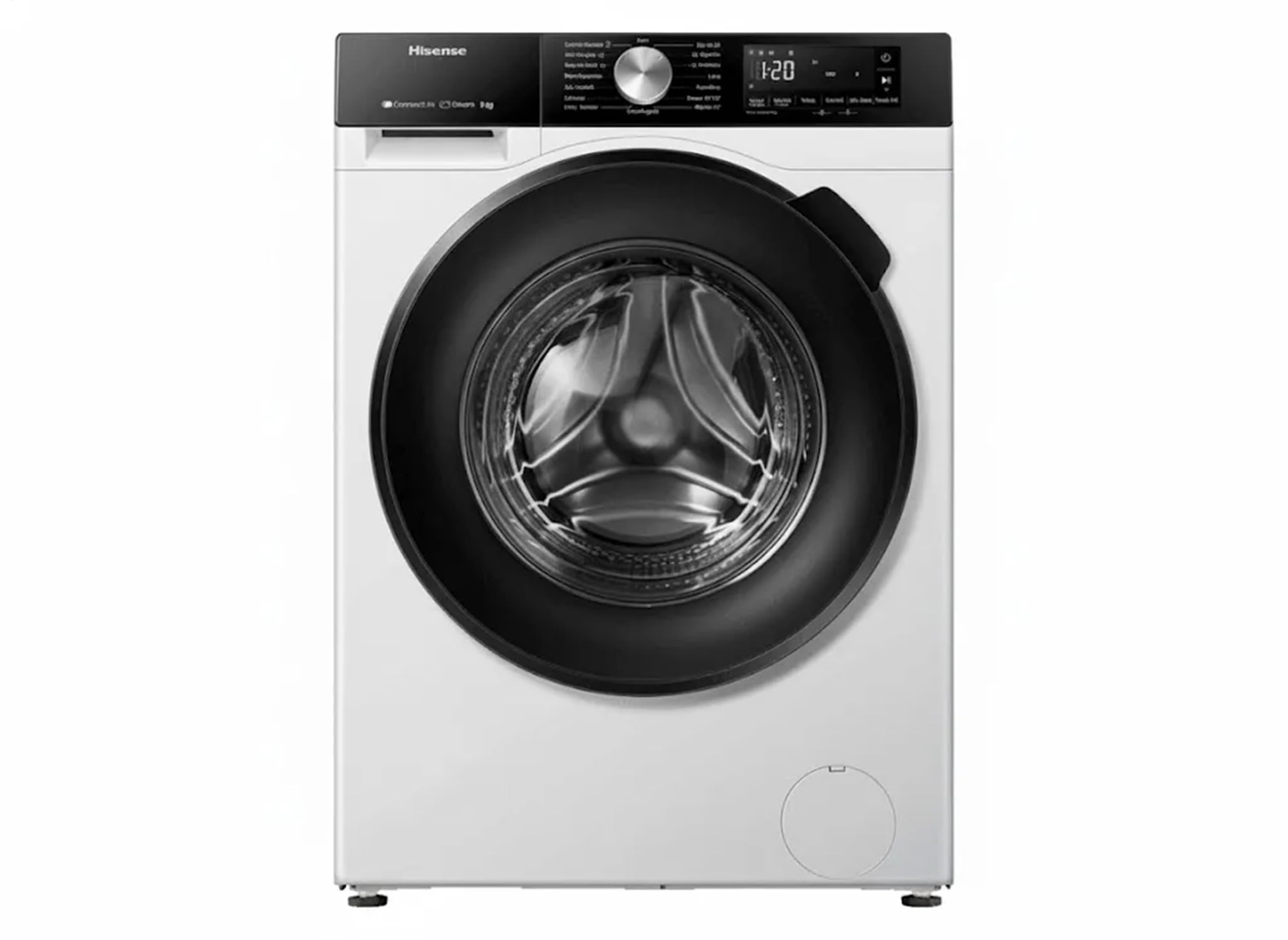 Lavatrice Hisense WF3S9043BW1 – 9 Kg, 1400 Giri, Libera Installazione, Classe A, Motore Inverter E Funzione Vapore
