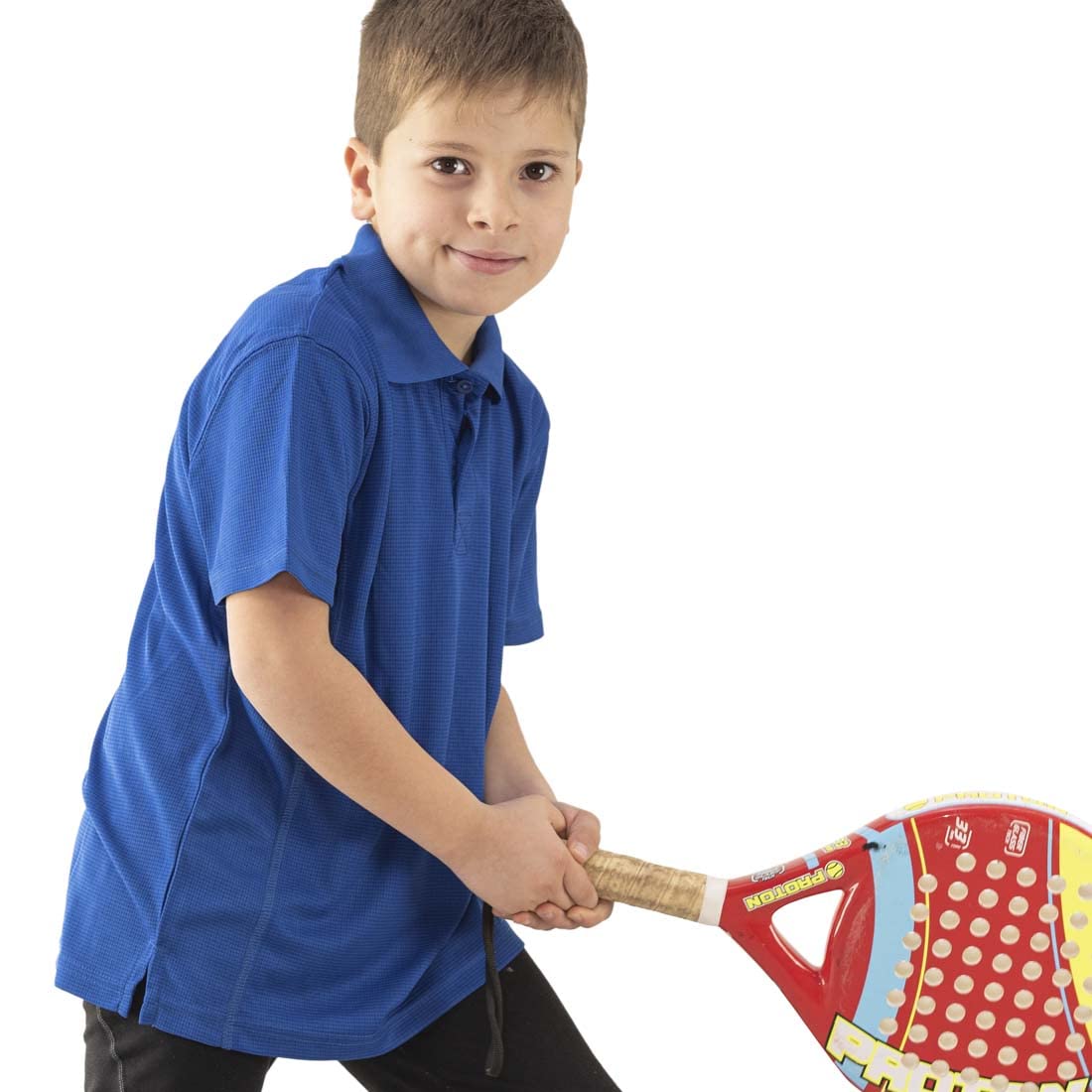 Asioka 08/13n Polo Técnico Liso de Manga Corta Unisex niños