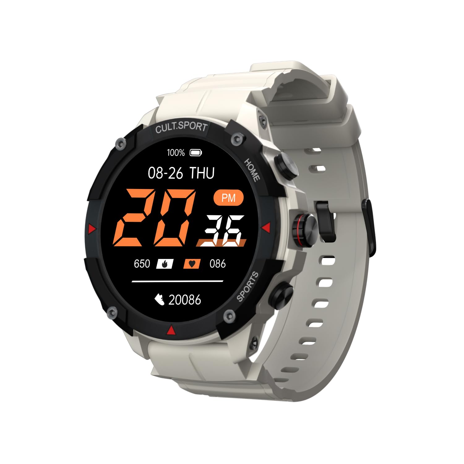(Refurbished) CULTSPORT Ranger XR 1.43″ AMOLED Smartwatch, Outdoor Rugged, 850 NITS, Always On Display, Bluetooth Calling, 420mAh Battery, Sports Recognition, Health Tracking, Round Digital Watch (Refurbished) CULTSPORT Ranger XR 1.43″ AMOLED Smartwatch, Outdoor Rugged, 850 NITS, Always On Display, Bluetooth Calling, 420mAh Battery, Sports Recognition, Health Tracking, Round Digital Watch