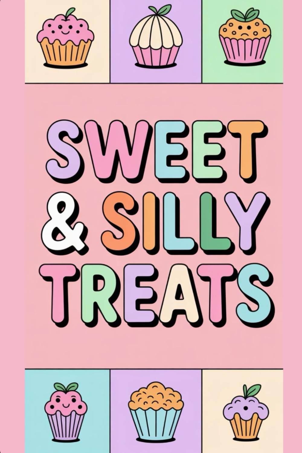Sweet & Silly Treats: Cute Cakes, Donuts, Ice Cream & Candy Characters to Color – A Funny and Creative, Activity Drawing Book for Kids Ages 4–8,