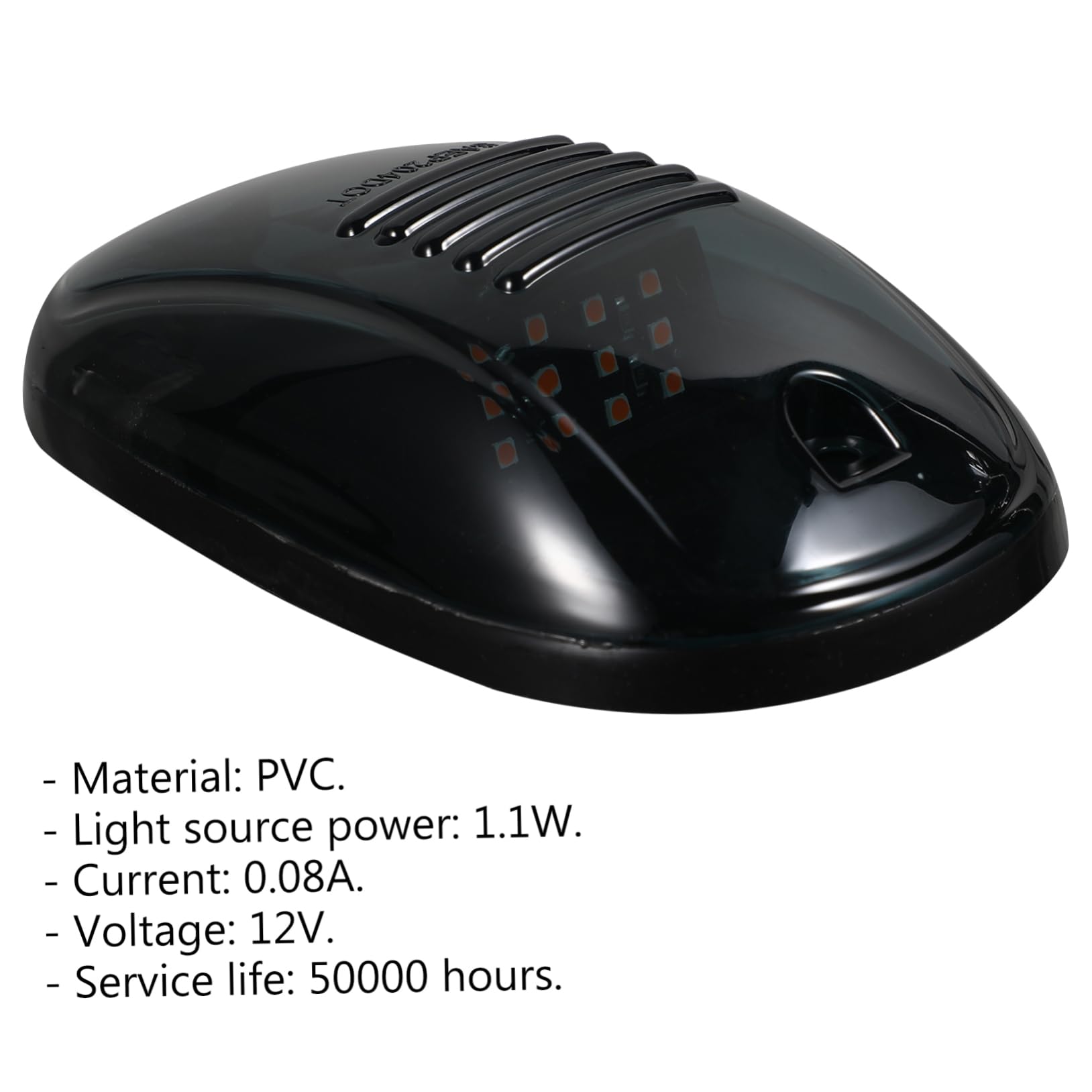iplusmile Lámparas de Techo LED Resistente al Agua 5 Piezas para Camioneta Luz Amarilla Carcasa Negra Luces de Posición Iluminación Exterior Vehículo para Cabina Uso Nocturno