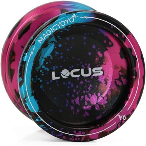 MAGICYOYO Locus V6 - Yoyó sensible de aluminio ideal para principiantes negro rosa azul