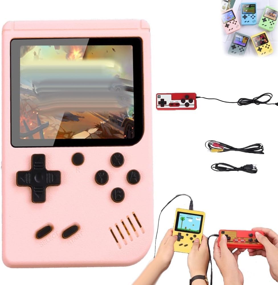 Rouge Avec Poignée - Console De Jeu Vidéo Rétro Portable Pour Enfants