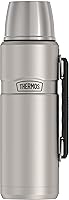 Thermos Stainless King 40oz Vacuum-Insulated Thermos Bottle - Keeps Drinks Hot/Cold 24 Hours, Matte Steel