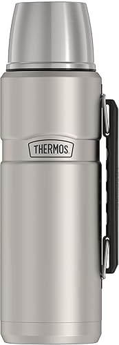 THERMOS Botella de bebidas con aislamiento de vacío King SK2010 de acero inoxidable 40 onzas acero inoxidable