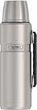 THERMOS Stainless King Vacuum-Insulated Beverage Bottle, 40 Ounce, Matte Stainless Steel