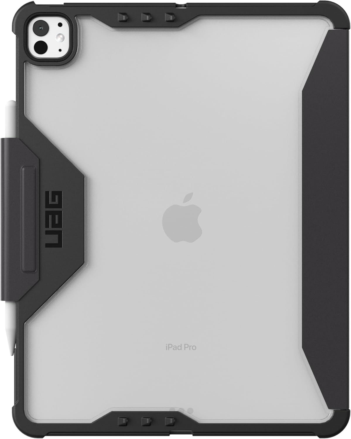 URBAN ARMOR GEAR UAG Designed for iPad Pro 13" 8th Gen 2025 M5, 7th Gen 2024 M4 Case A3360 A3361 - Rugged Folio Protective Cover with Multi-Angle Adjustable Stand and Pencil Holder Plyo LT Ice/Black