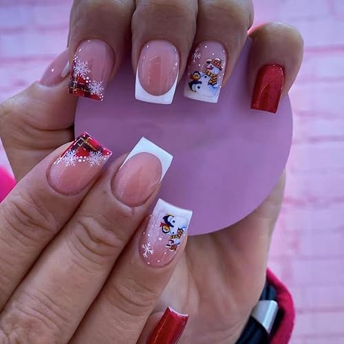 24 uñas postizas medianas de Halloween, cuadradas, a presión, con telaraña, color negro, con pegamento, para Halloween, momia, cuadradas, medianas,