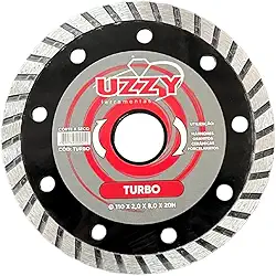 Disco de Corte Diamantado Turbo 110mm, Para Uso Geral: Mármore, Granito, Porcelanato e Alvenaria