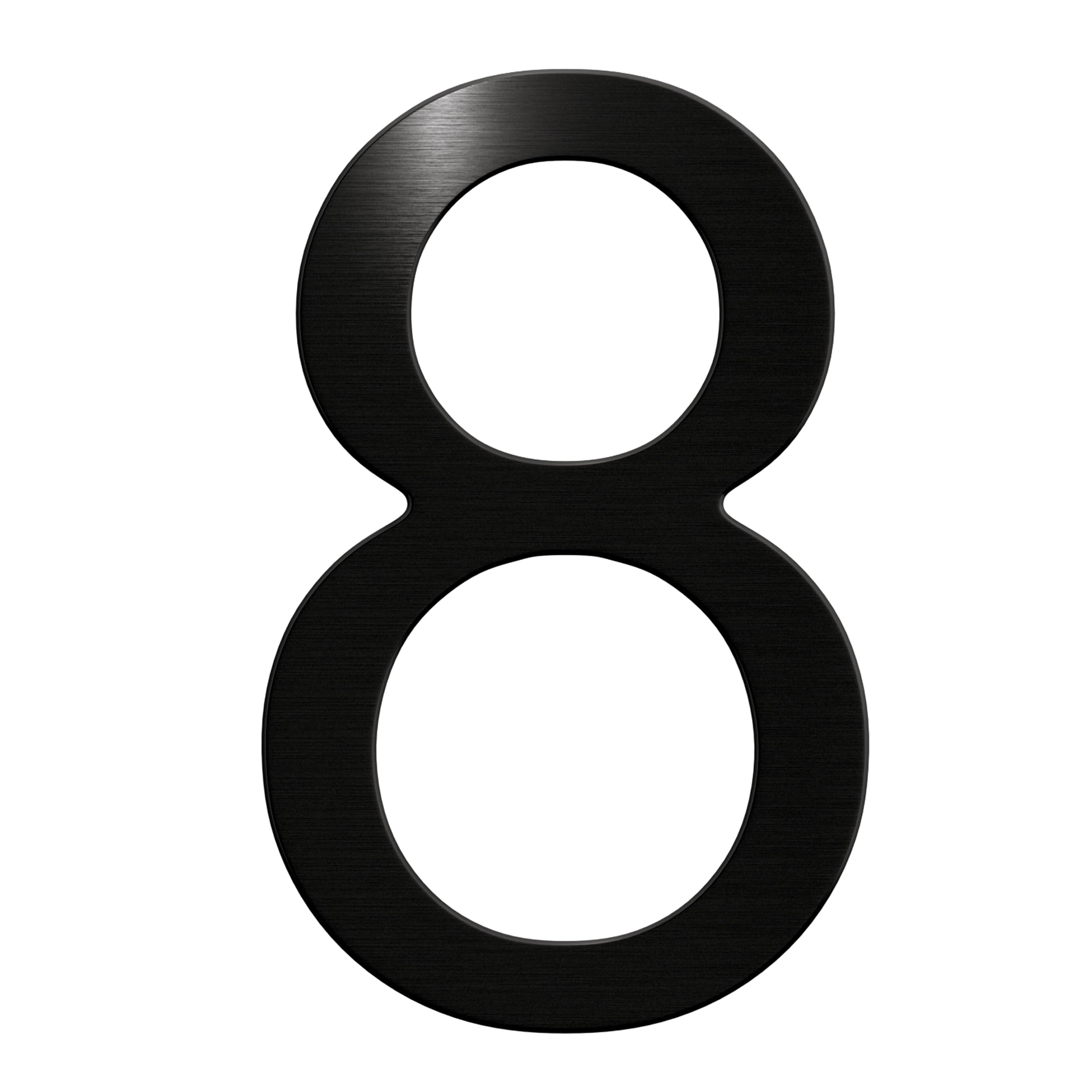 Large 10-Inch Floating House Number - Upgraded Anti-fade Modern Address Number - Perfect for Home/Office or Business/Elegant Black/Number 8