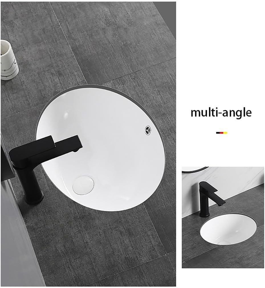 Nowoczesna umywalka z umywalką, owalna umywalka z porcelany i ceramiki, mały model do domu lub restauracji. (L33,5*H19*W28,5)