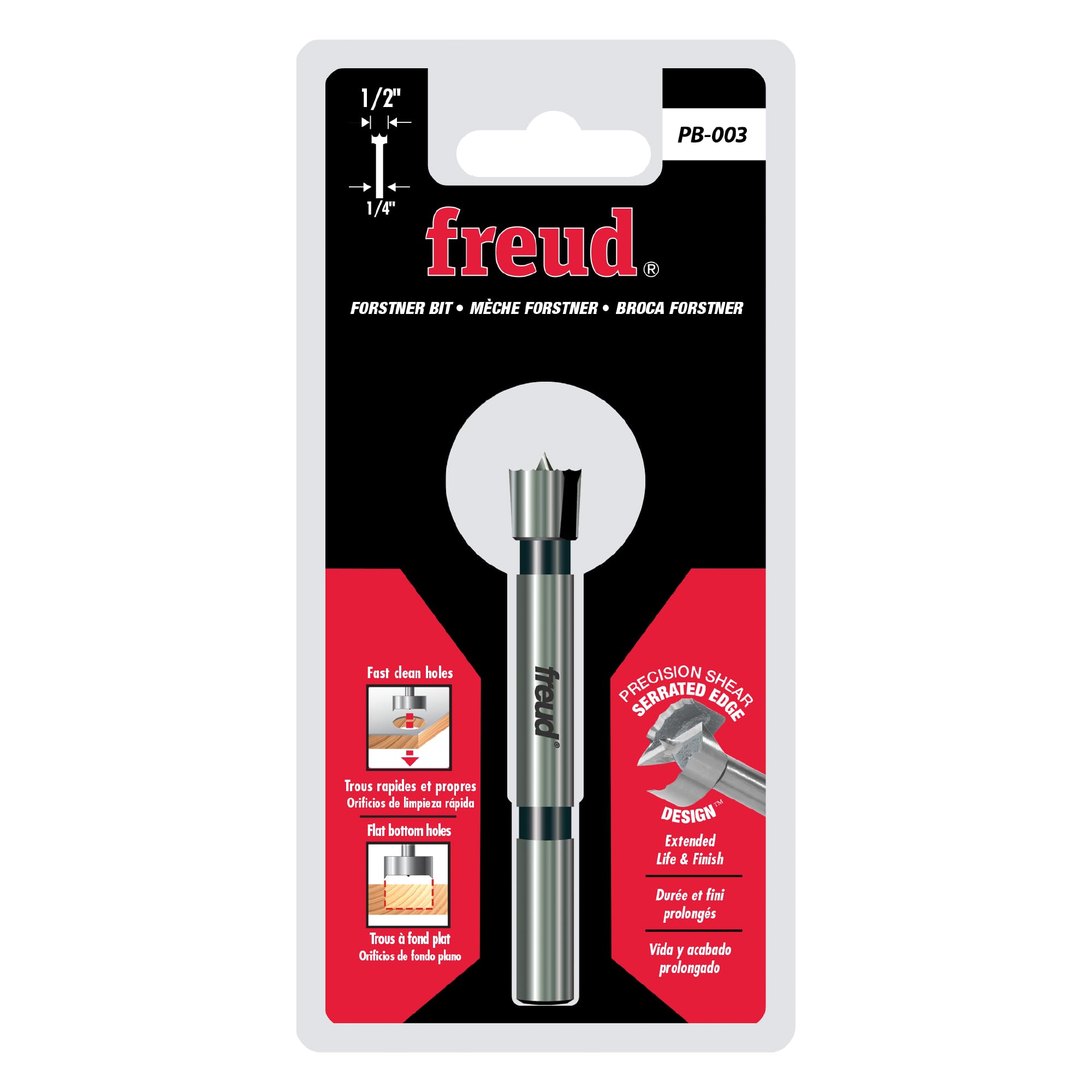 Freud Precision Shear Forstner Bit - 1/2 Inch -2 Freud Precision Shear Forstner Bit - 1/2 Inch -2
