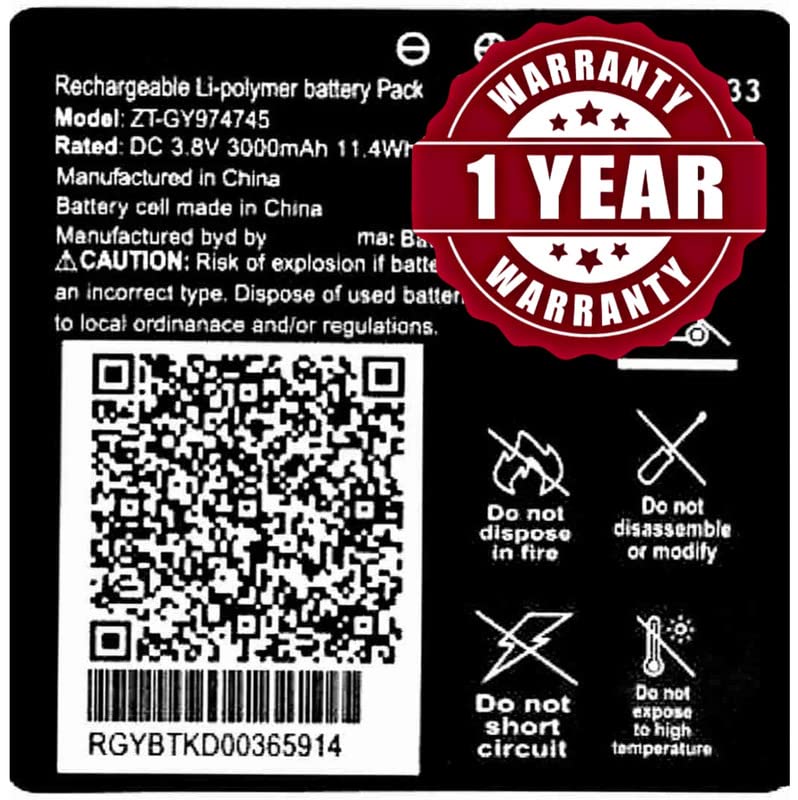 Original ZT-GY974745 Battery for JioFi 6 | Jio Router 6 | JioFi JMR 1040 | JioFi JMR 815 - (3000mAh) - (1 Year Warranty)