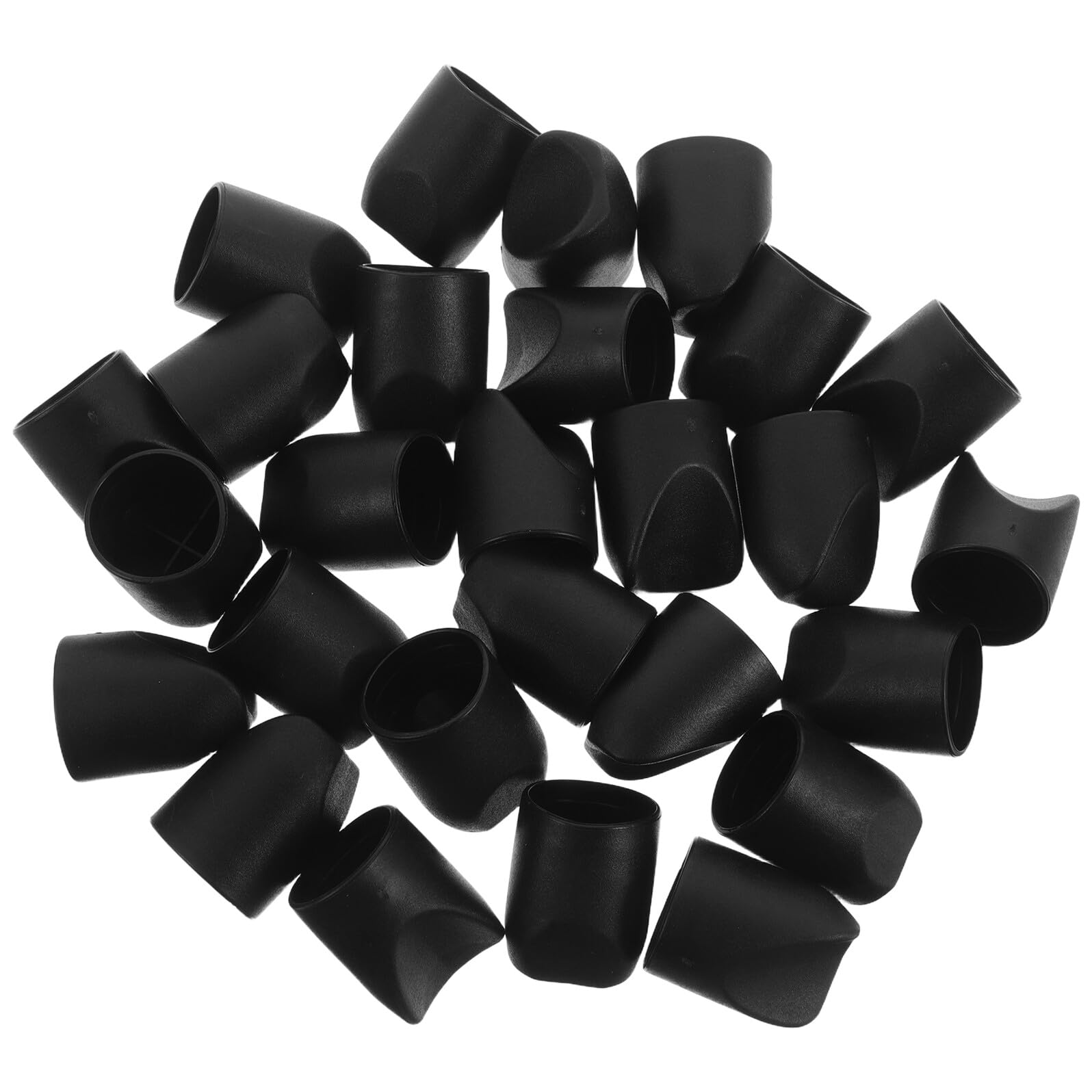 Protectores redondos de sillas: pack de 100 tapas estabilizadoras plásticas